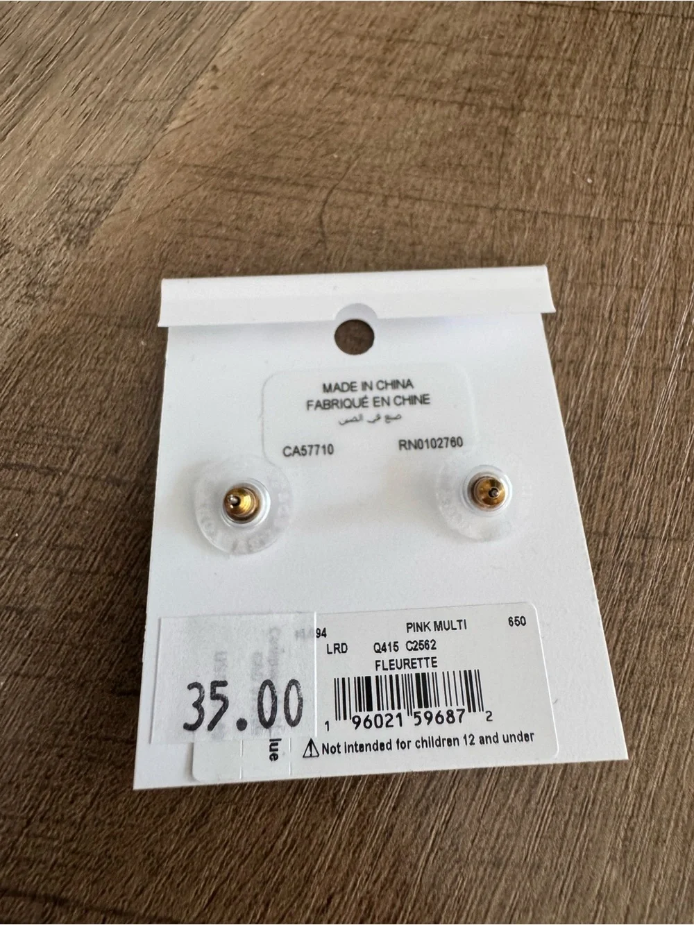 Kate Spade New York Fleurette Flower Stud Earrings – Pink Multi & Gold